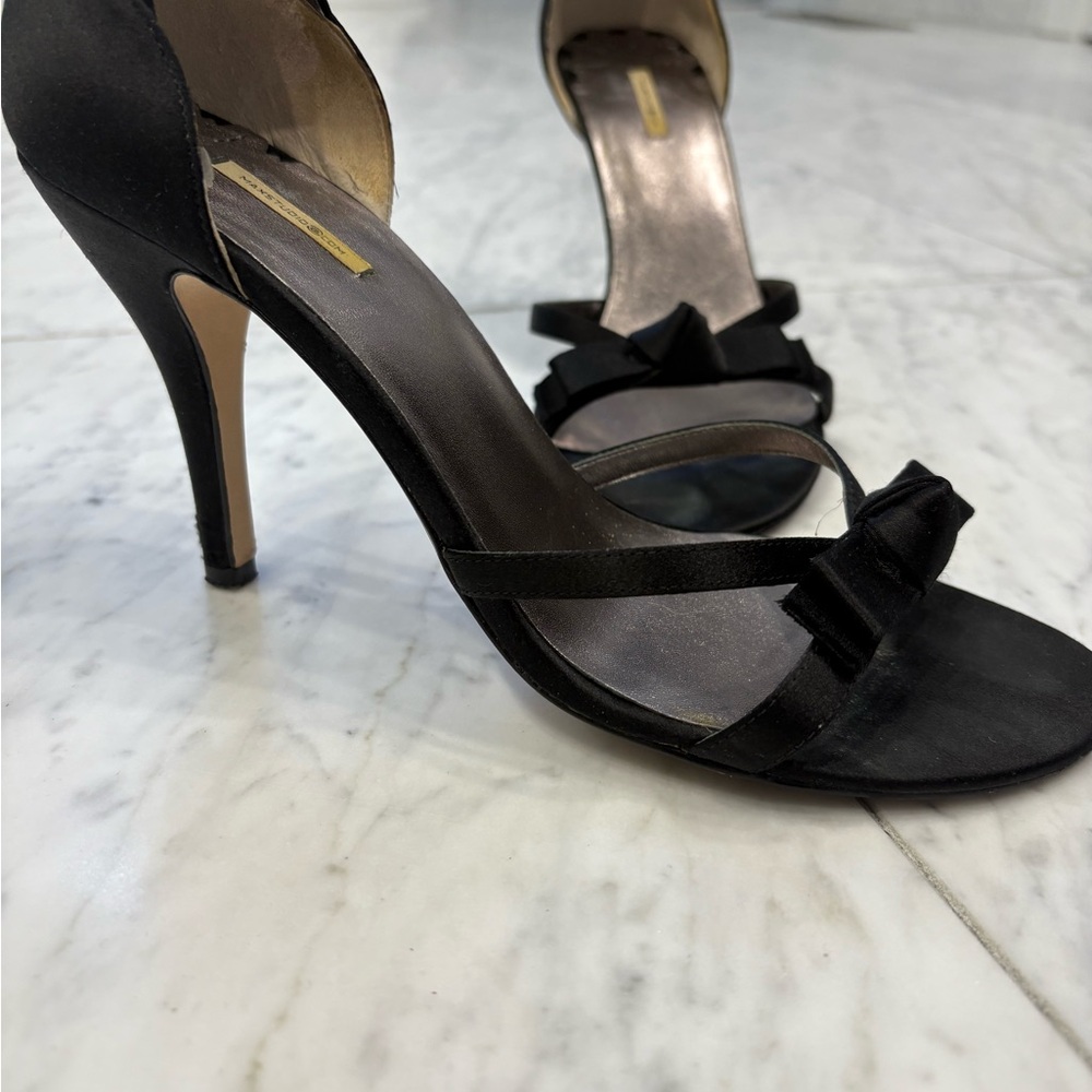 Max Studio Black Strappy Heels